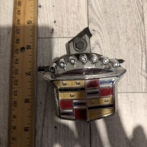 Cadillac Silver and Gold Car Emblem